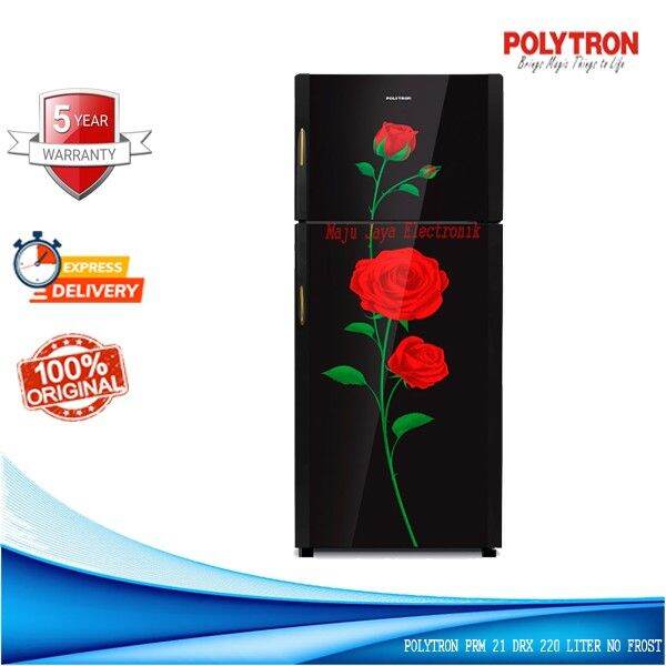 Polytron Kulkas Pintu Liter Prm Drx Belezza Handle Glass Door