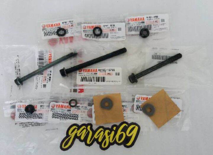 BAUT MUR RING RANGKA SET PENGIKAT GANTUNGAN MESIN RX KING ORIGINAL