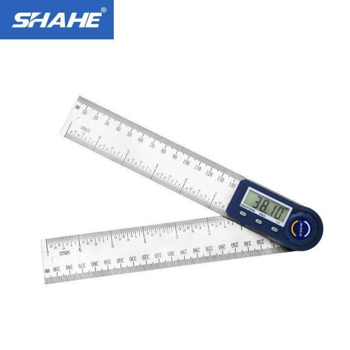 Shahe Mm Electronic Protractor Stainless Steel Digital Angle Ruler