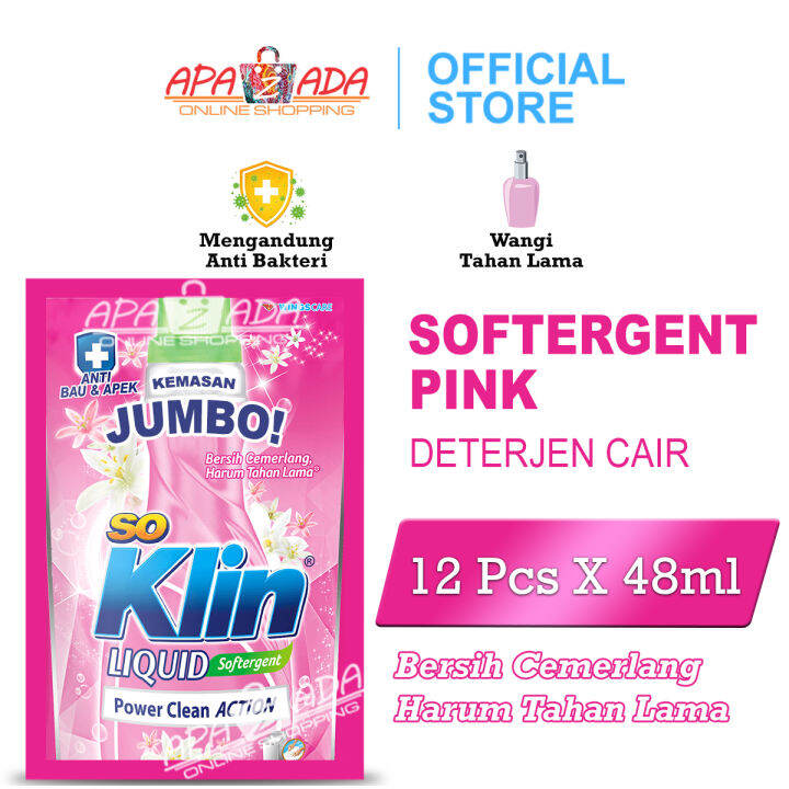 So Klin Liquid Detergent Softergent Pcs Free X Ml Kemasan