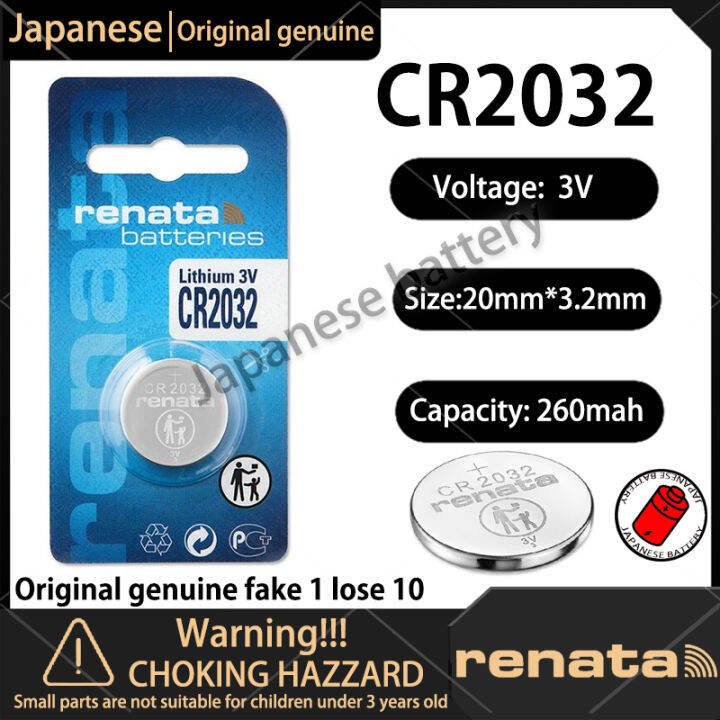 Renata CR2032 Lithium 3V Battery For CMOS Motherboard Laptop