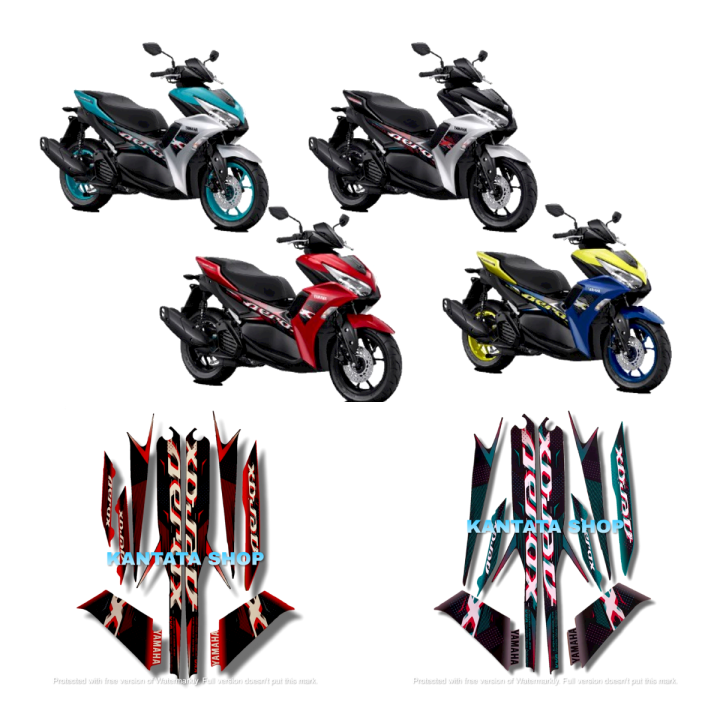 STIKER STRIPING LIS LES BODY MOTOR YAMAHA AEROX VVA 155 2022 AEROX VVA