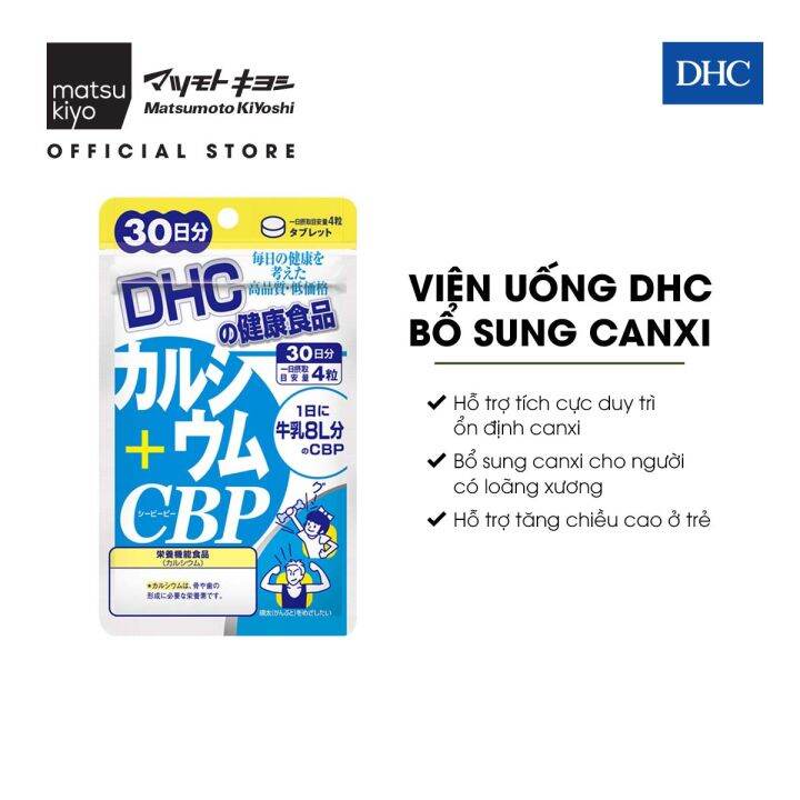 Viên uống bổ sung canxi DHC Calcium CBP 120 viên Lazada vn