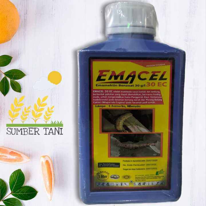 Insektisida Emacel Ec Liter Emamektin Benzoat Lazada Indonesia