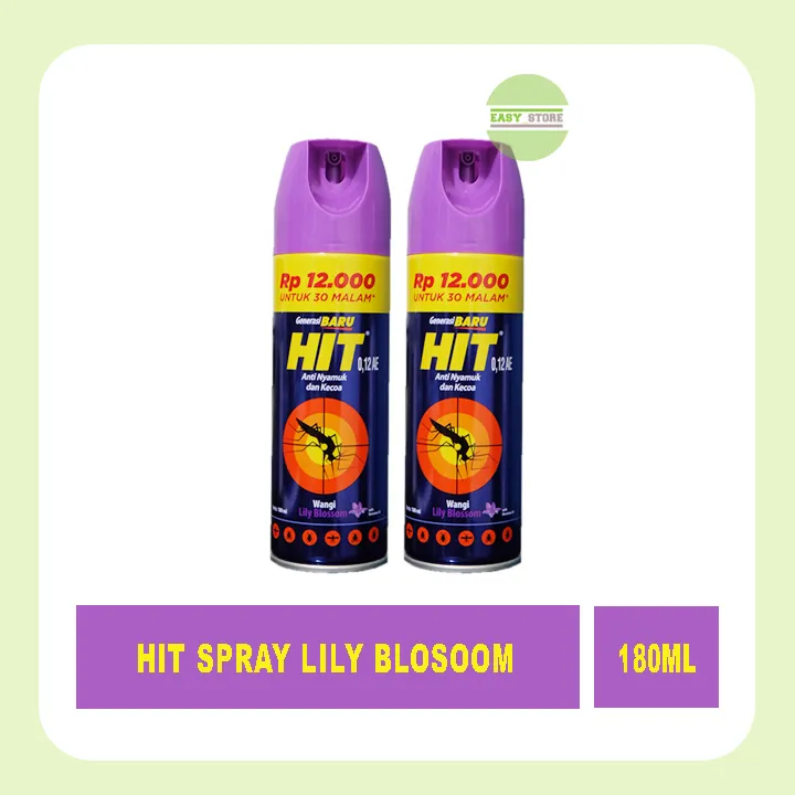 Obat Nyamuk Spray Hit Lily Blosoom 180ml Paket Isi 2 Lazada Indonesia