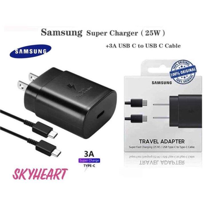 Original Samsung W Usb C Super Fast Charger W A Type C To Type C