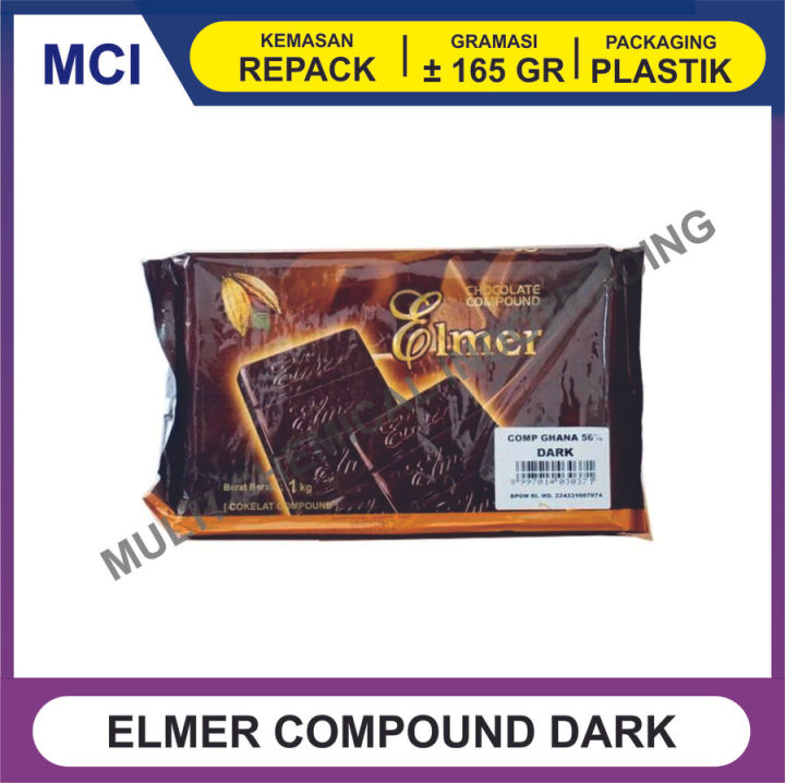 Elmer Coklat Batang Chocolate Compound Repack Gr Classic Dark