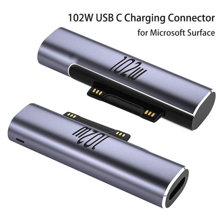 102W USB C Type C PD Fast Charging Plug Converter For Microsoft Surface