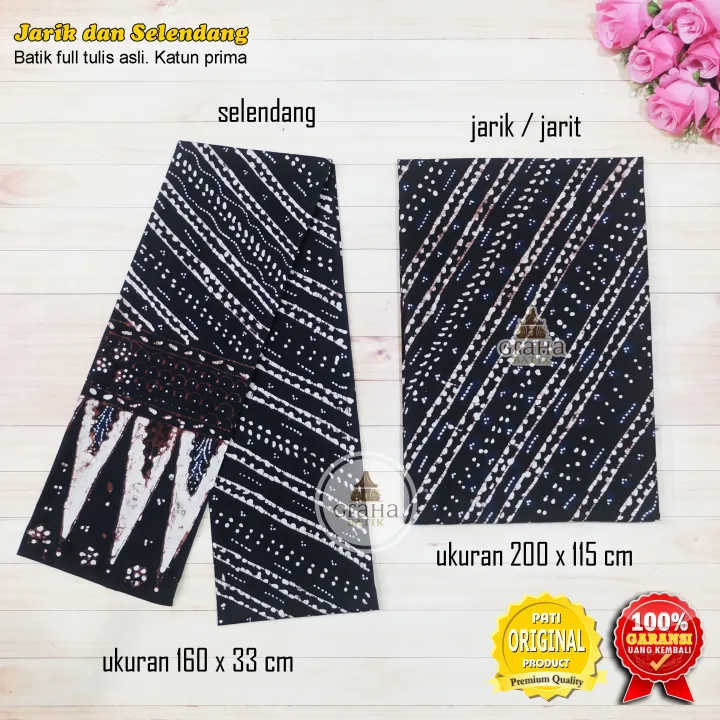 Jarik Jarit Selendang Batik Kain Batik Tulis Bakaran Pakaian Baju Adat