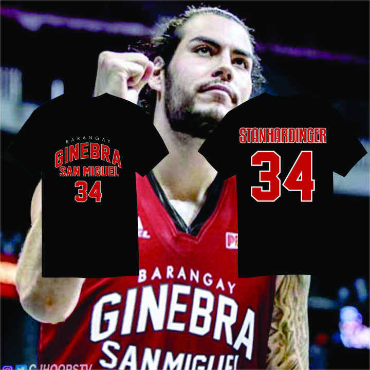 PBA T Shirt Jersey Christian Standhardinger Barangay Ginebra San