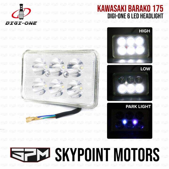 6 LED HEADLIGHT FOR KAWASAKI BARAKO 175 TMX ALPHA CX 9830 813