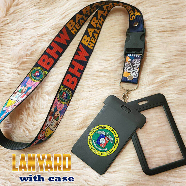 BHW Barangay Health Workers Lanyard Id Lace DOH Key Id Holder