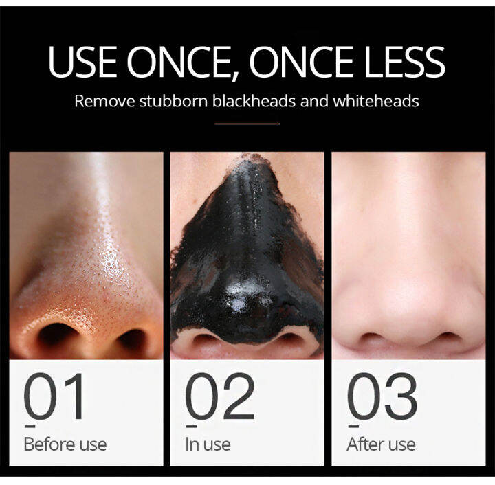 VIBRANT GLAMOUR Charcoal Blackhead Remover Nose Face Mask New Bamboo