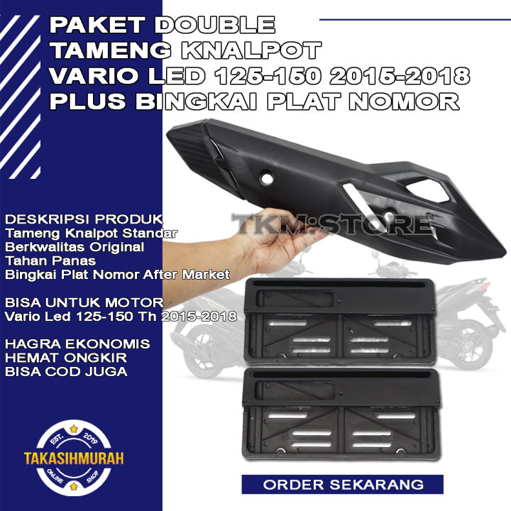 Tkmstore Tameng Knalpot Vario Led Th Cover Knalpot