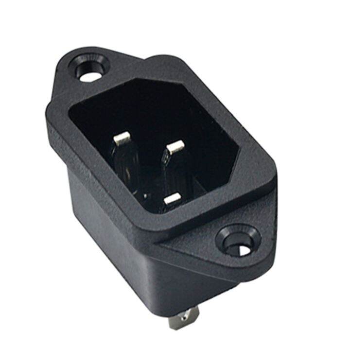 Ac V A Iec C Pin Male Power Cord Inlet Socket Lazada Ph