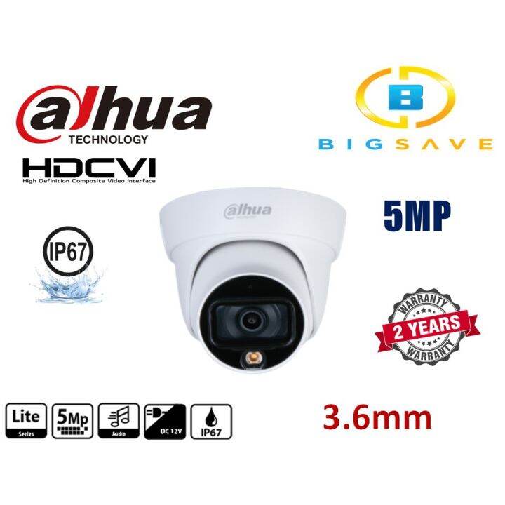 Dahua Mp Hdw Tl A Led Full Colour Starlight Hd Cvi Eyeball Camera