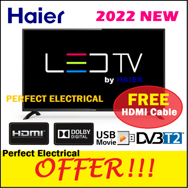 Haier 32 Inch LED TV LE32K6000T LE32B9600T DVB T2 NEW With VGA Port