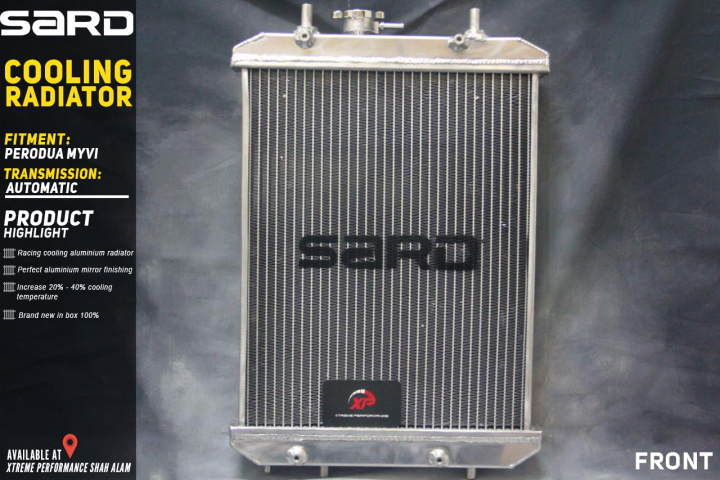 Original Ready Stock Radiator Sport Sard Perodua Myvi W Pipe Row At