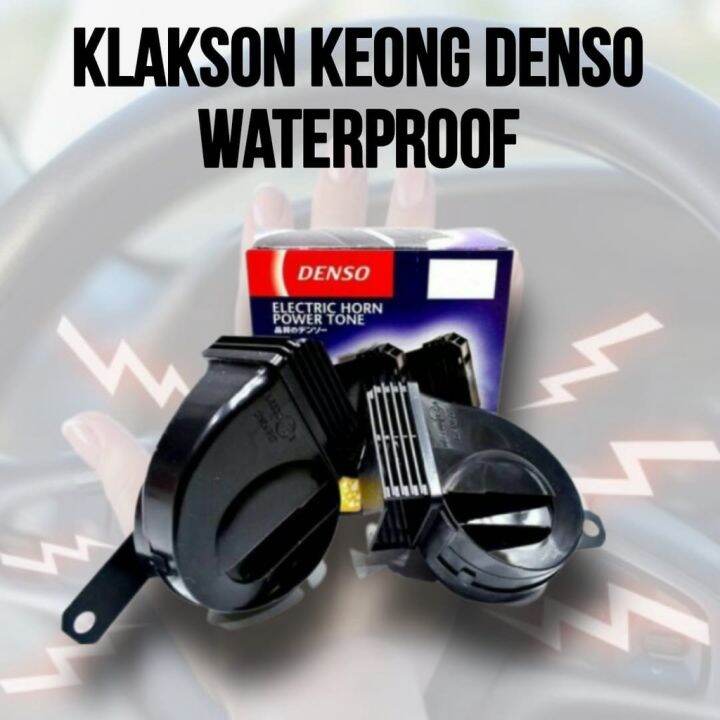 Klakson Denso Keong ORIGINAL 12V Volt 1 Soket Motor Mobil Waterproof