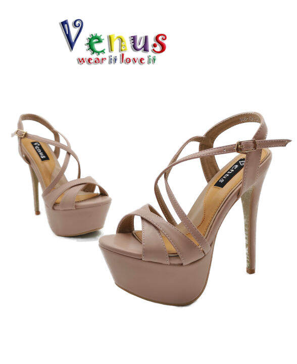 Must Buy Venus Pageant Heels Apricot Nude Inches Large Size