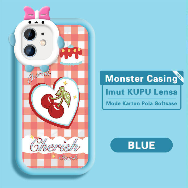 Lokal Ready Hontinga Kartun Imut Ceri Case Casing Hp IPhone 12 12 Pro