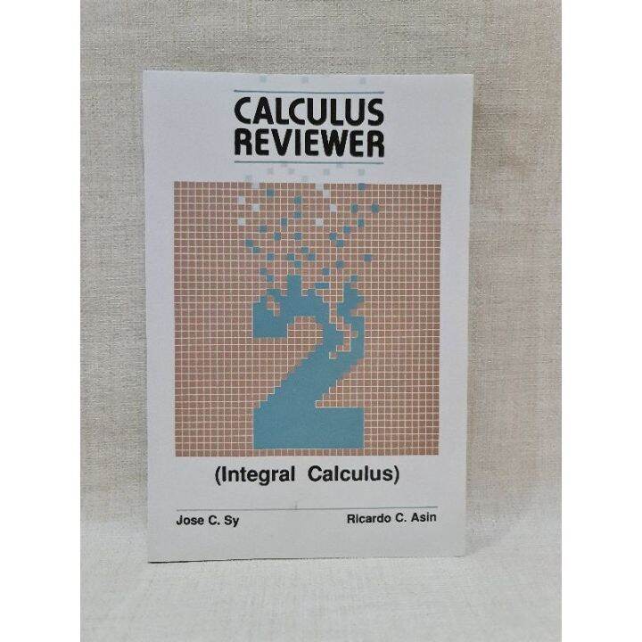 Book Calculus Reviewer Integral By Sy Asin Lazada Ph