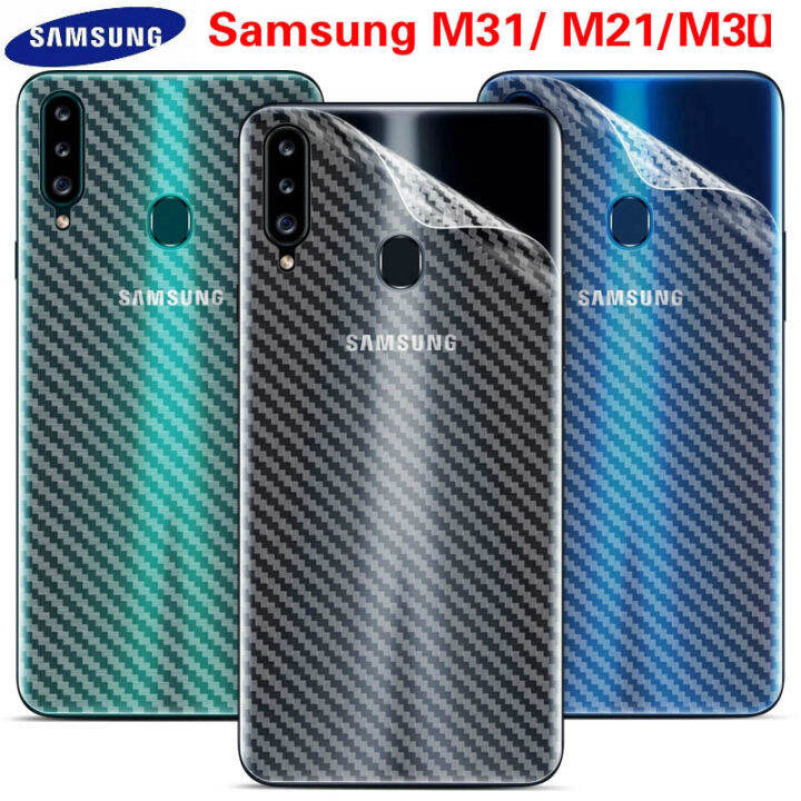 SKIN CARBON SAMSUNG GALAXY M21 GARSKIN CARBON 3D STIKER BACK FILM