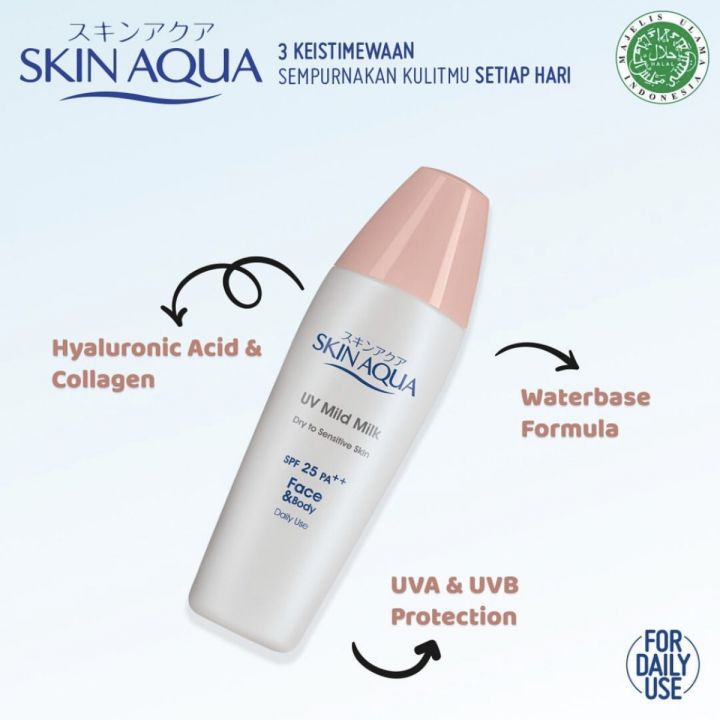 Skin Aqua Uv Mild Milk Spf Skin Aqua Uv Mild Milk Untuk Kulit