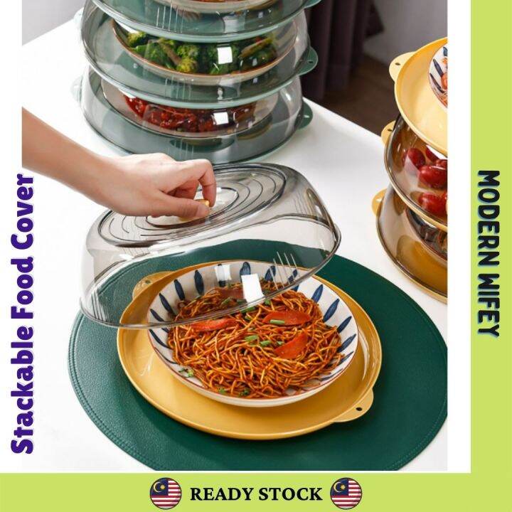 Ready Stock New Design Stackable Food Cover Heat Preservation Kitchen