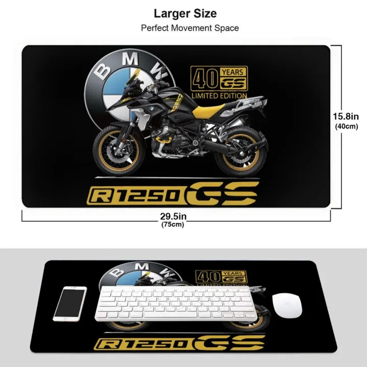 Large Gaming Mousepad Hot Bmw R1250Gs Adventure 40 Years Gs Thick