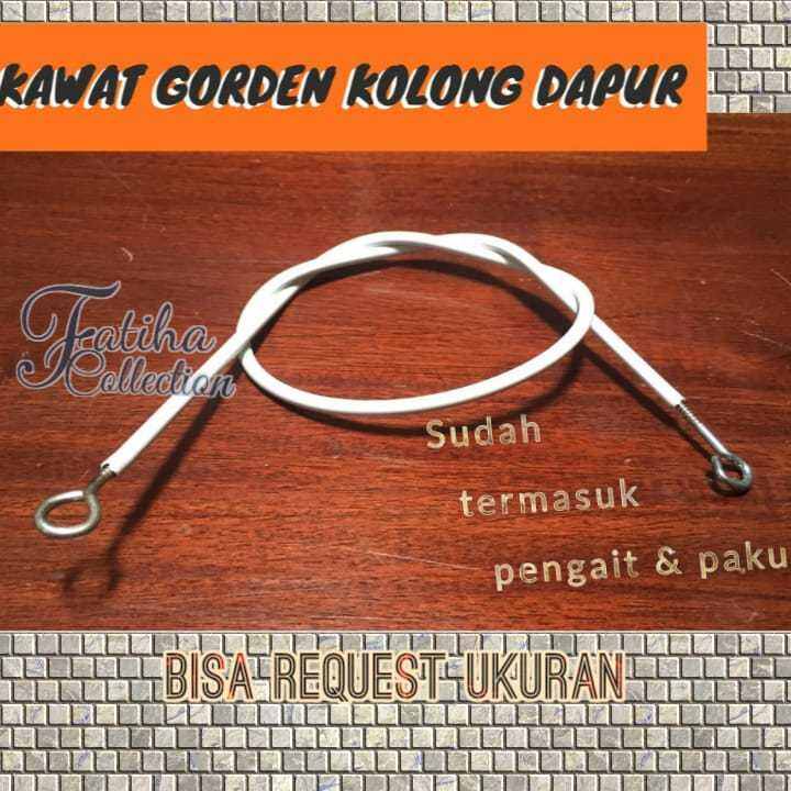 Kabel Kawat Spiral Tali Pengait Gorden Kolong Request Ukuran Panjang