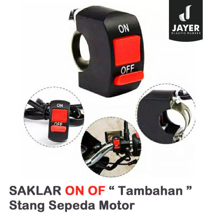 Saklar Switch On Of Stang Sepeda Motor Tombol Saklar Lampu Sepeda