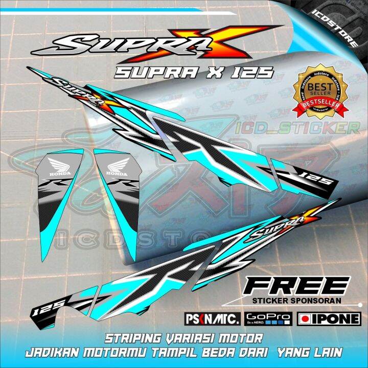 Stiker Supra Semi Ori Variasi Supra X Semi Ori Baru