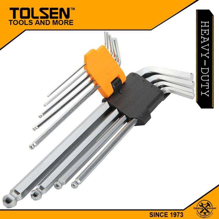 Tolsen Pcs Ball Point Extra Long Arm Allen Hex Key Set