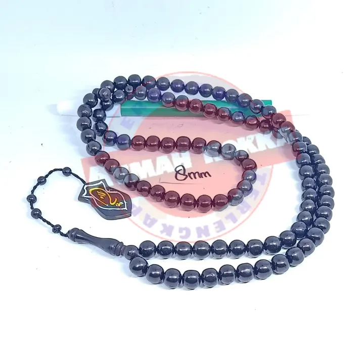 Tasbih Koka Asli Bulat Terompah Mm Hitam Kaukah Kaokah Fukakah