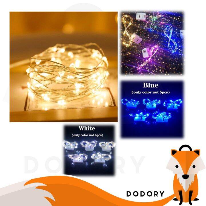 DODORY LAMPU LED BATRAI LED KAWAT BOBO BALON LAMPU LED 1 METER LAMPU