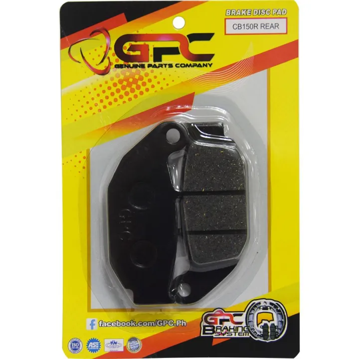 Gpc Motorcycle Brake Pads Brake Disc Pads Rear For Cb R Cbr