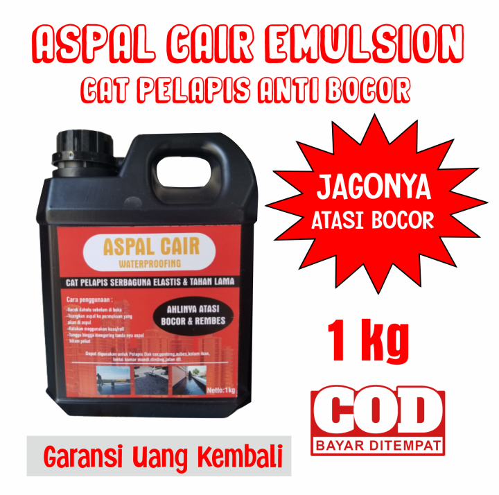 ASPAL CAIR 1 KG CAT ANTI BOCOR ANTI REMBES WATERPROOFING PELAPIS