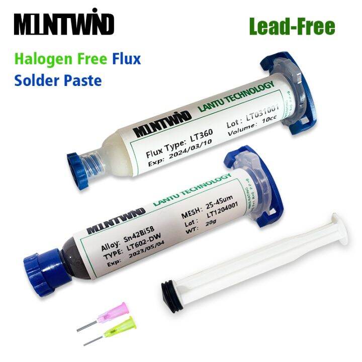 MOUNTWIND Flux Solder Paste Lead Free Halogen Free Low Temperature 138