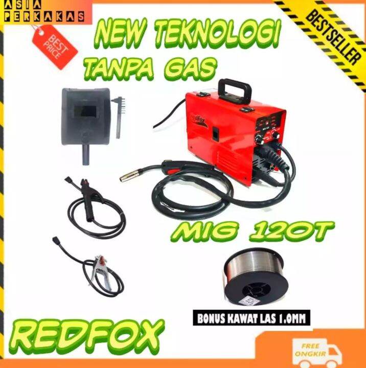 REDFOX REDBO MIG 120T MESIN LAS CO2 120 A REDBO TRAFO LAS MIG 120A