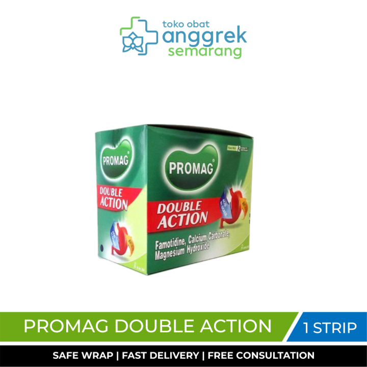 Promag Double Action Strip Untuk Mengobati Gejala Kelebihan Asam