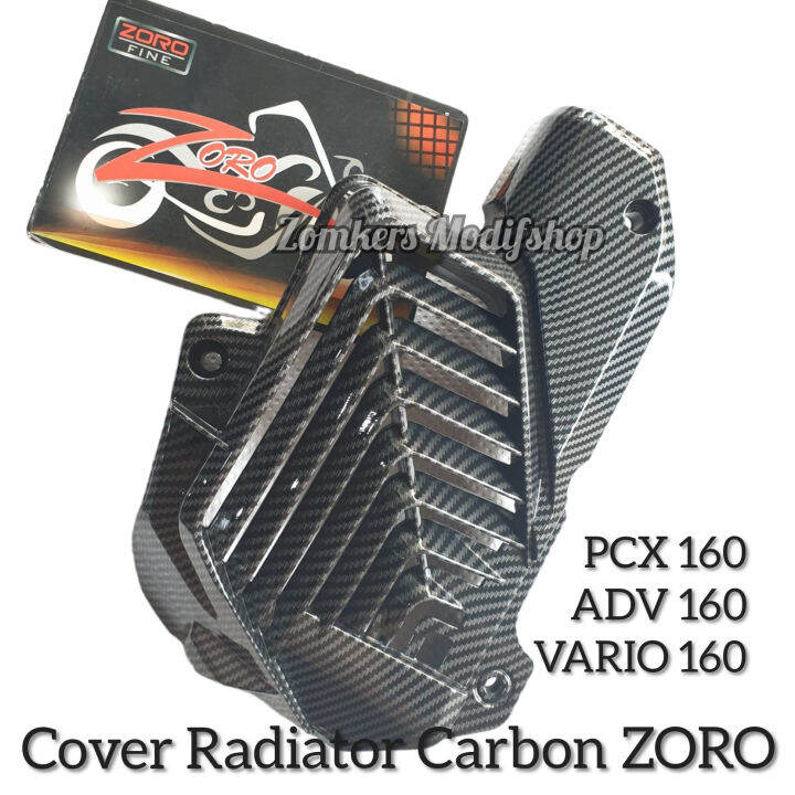 ZORO Cover Tutup Radiator Carbon Honda New Vario 160 PCX 160 ADV 160