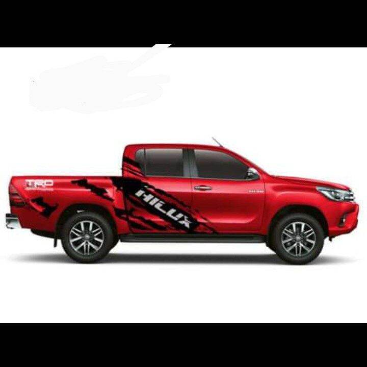 Stiker Mobil Toyota Hilux Stiker Mobil Hilux Trd Cutting Stiker Mobil