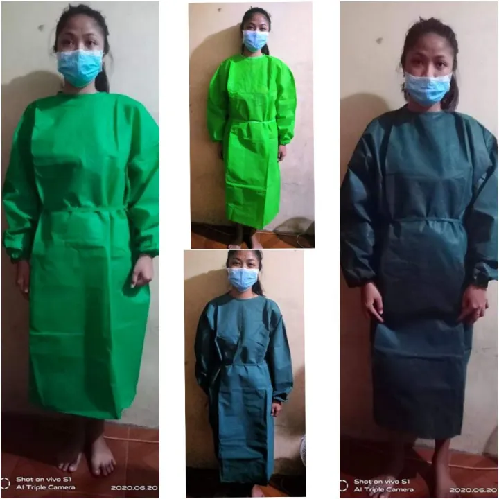 PPE ISOLATION GOWN NON WOVEN FABRIC 90GSM Lazada PH