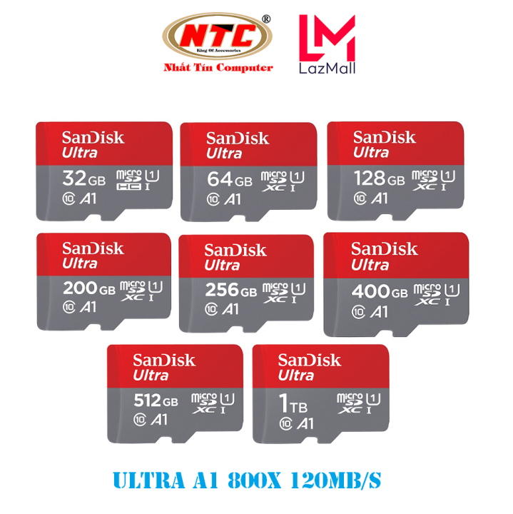 Th Nh Microsdxc Sandisk Ultra A Gb Gb Gb Gb Gb