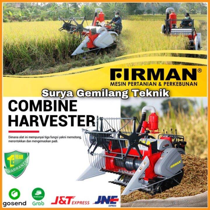 Mesin Panen Padi Combine Harvester Firman Fch Alat Panen Padi