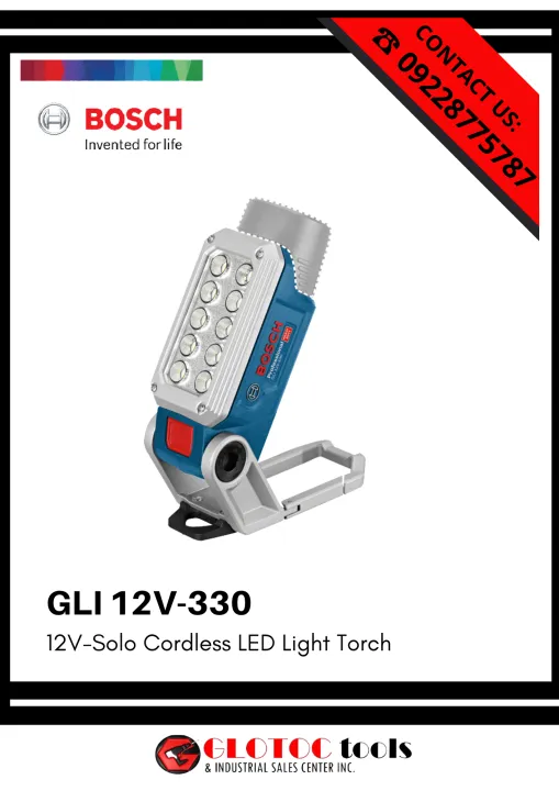 Bosch V Solo Cordless Led Light Torch Gli V Lazada Ph