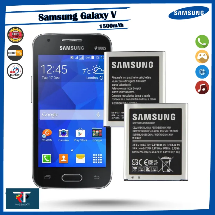 Samsung Galaxy V Battery Li Ion Mah Model Eb Bg Bbe Li Ion