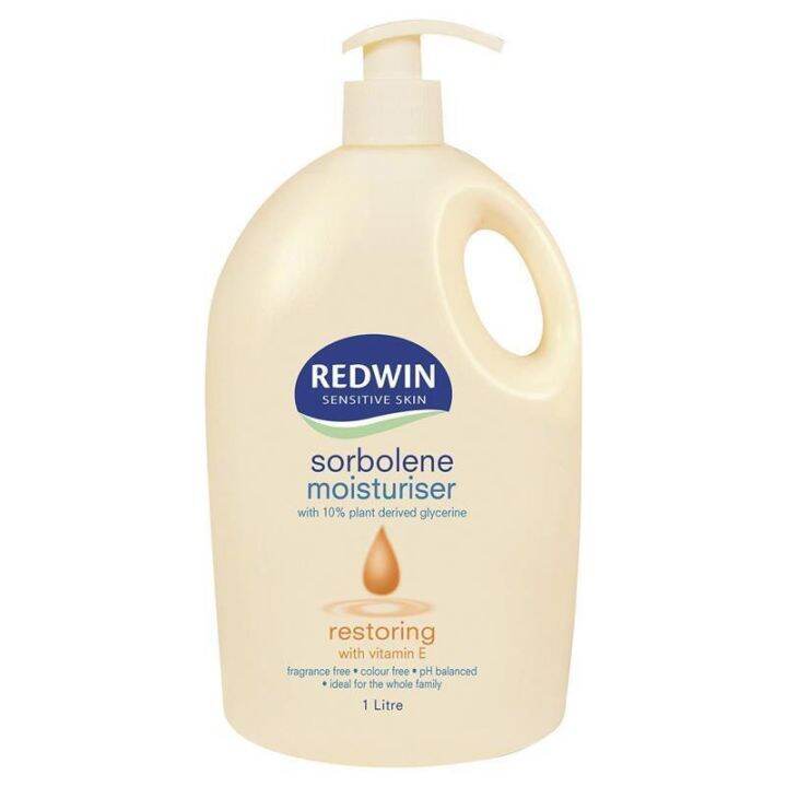 Redwin Sorbolene Body Moisturiser Lotion With Vitamin E Litre Red