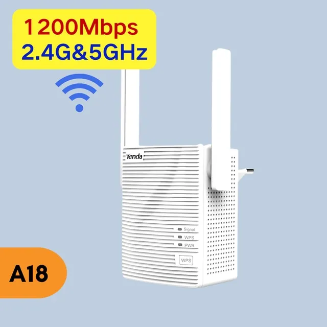 Tenda A27 AX1800 Wi Fi 6 Range Extender 2 4G 5Ghz Dual Band Signal